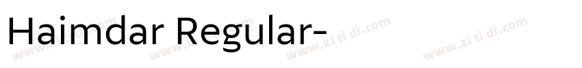Haimdar Regular字体转换
